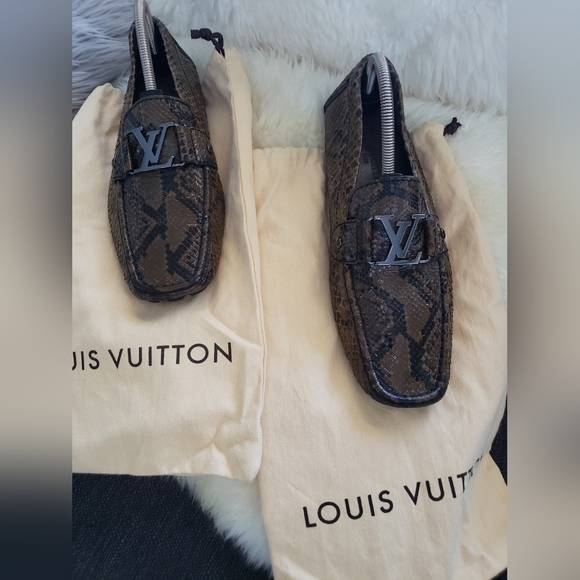 Louis Vuitton Python and Monogram Canvas Sneakers